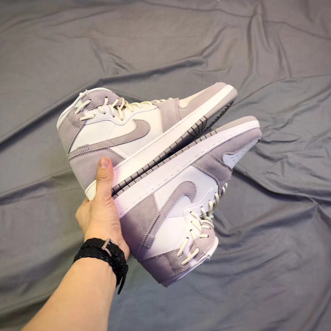 Women Air Jordan 1 Rebel WMNS Moon Particle Shoes - Click Image to Close